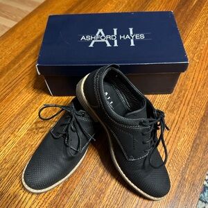 Ashford Hayes Black Kids Dress Shoes